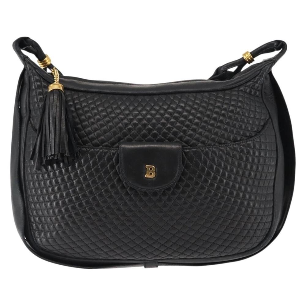 Bally Leather Shoulder Bag Black